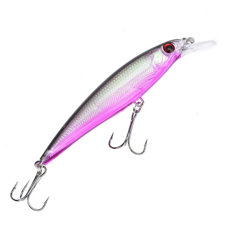 colorful fishing lure lead fish jigging wobbler crankbaits metal hook.l8
