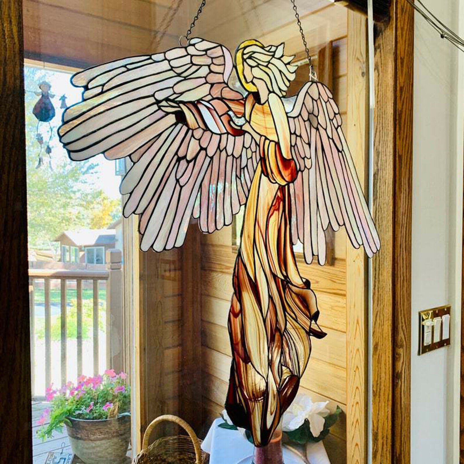 Hanging Angel Wings Ornament Animals Garden Ornamen Decoration Decorative