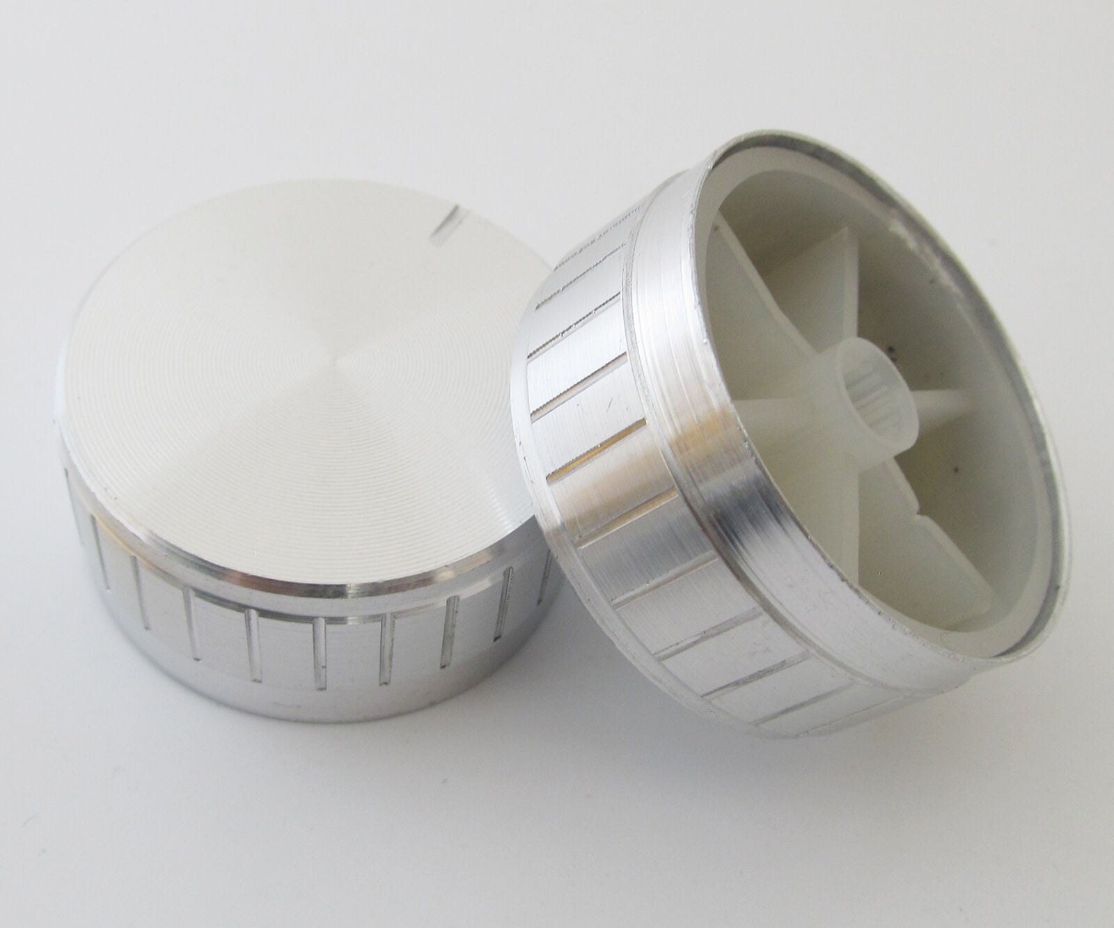 50pcs 3color 40x17mm Circular Knob Aluminium Cover for Audio Volume Tone Control