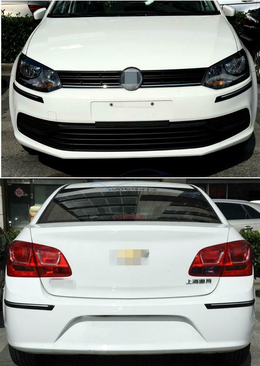 4× 42×3.1CM Universal Rubber Car Anti-scratch Front Rear Bumper Decorate Strips
