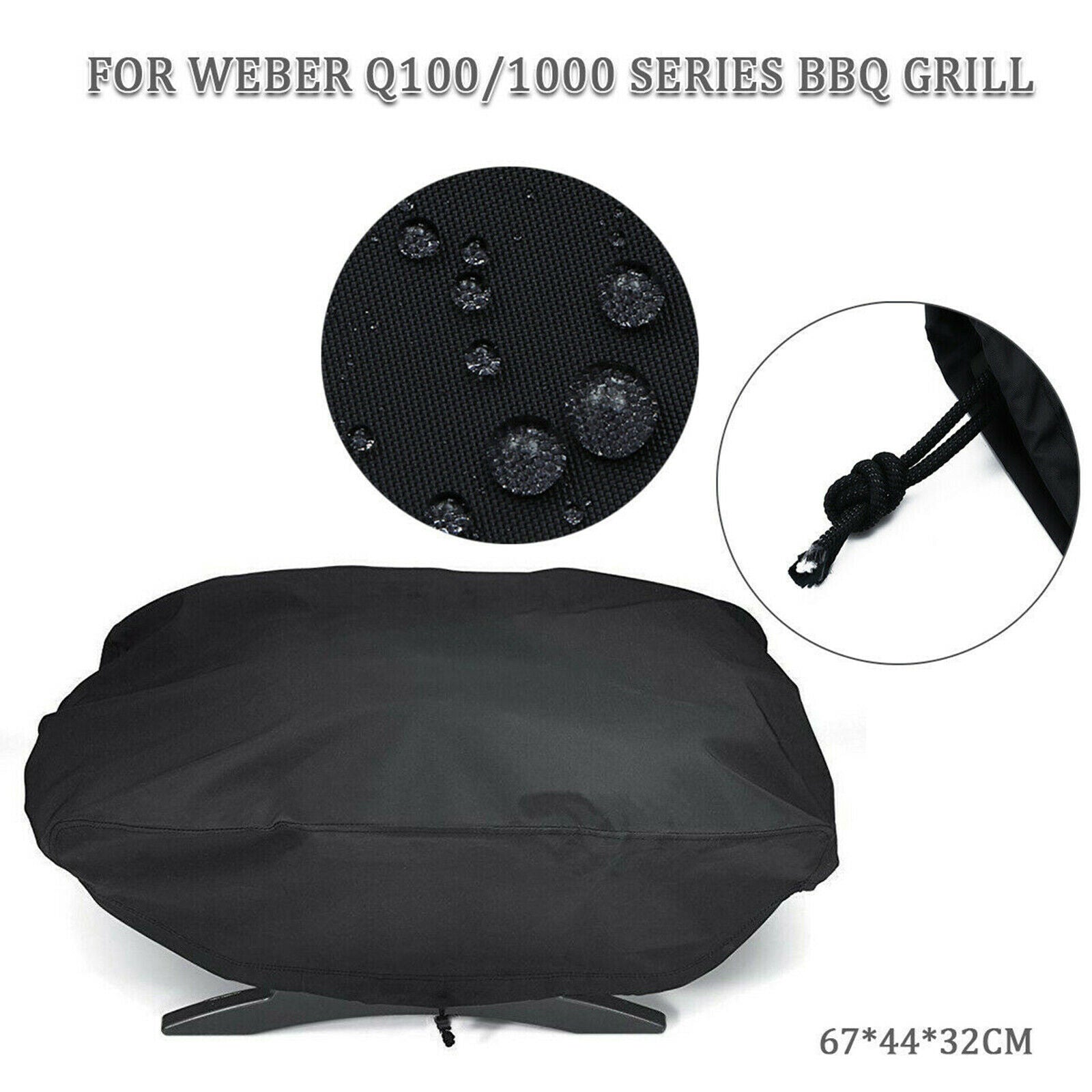 Waterproof Oxford Fabric BBQ Grill Cover Fit for Weber 7110 Q100 Accessories