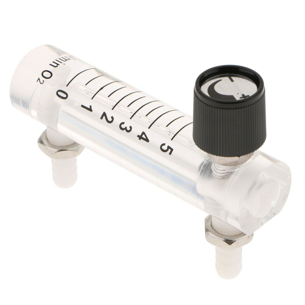 3Pcs Oxygen Ozone Air Flow Meter Flowmeter Tools Acrylic with Control Valve
