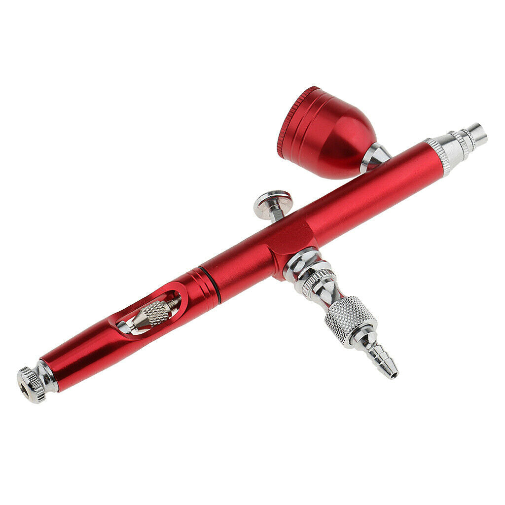 Gravity Feed Spray Gun Airbrush Gun Tattoo Nail Art - Red