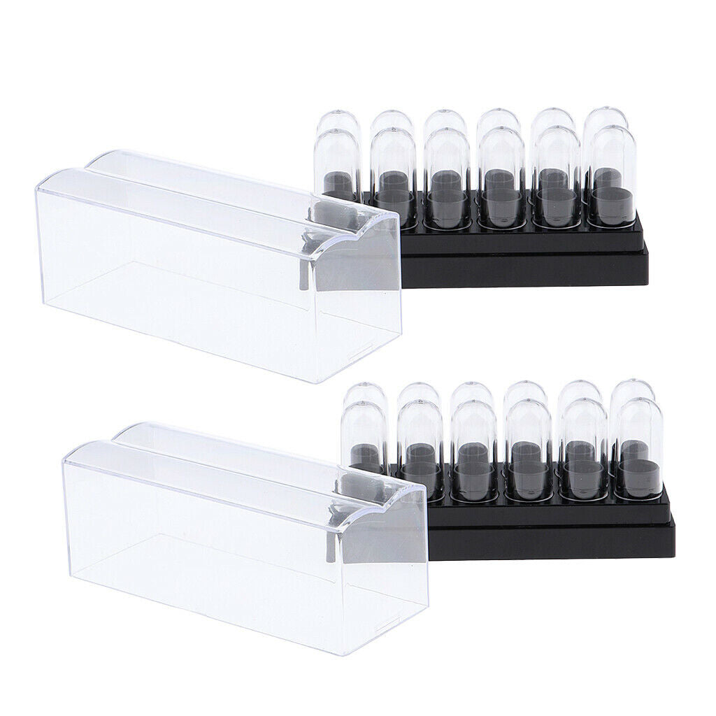 9.3mm DIY Travel Lipsticks Mold Plastic Lip Balm Gloss Containers Tubes 2pcs