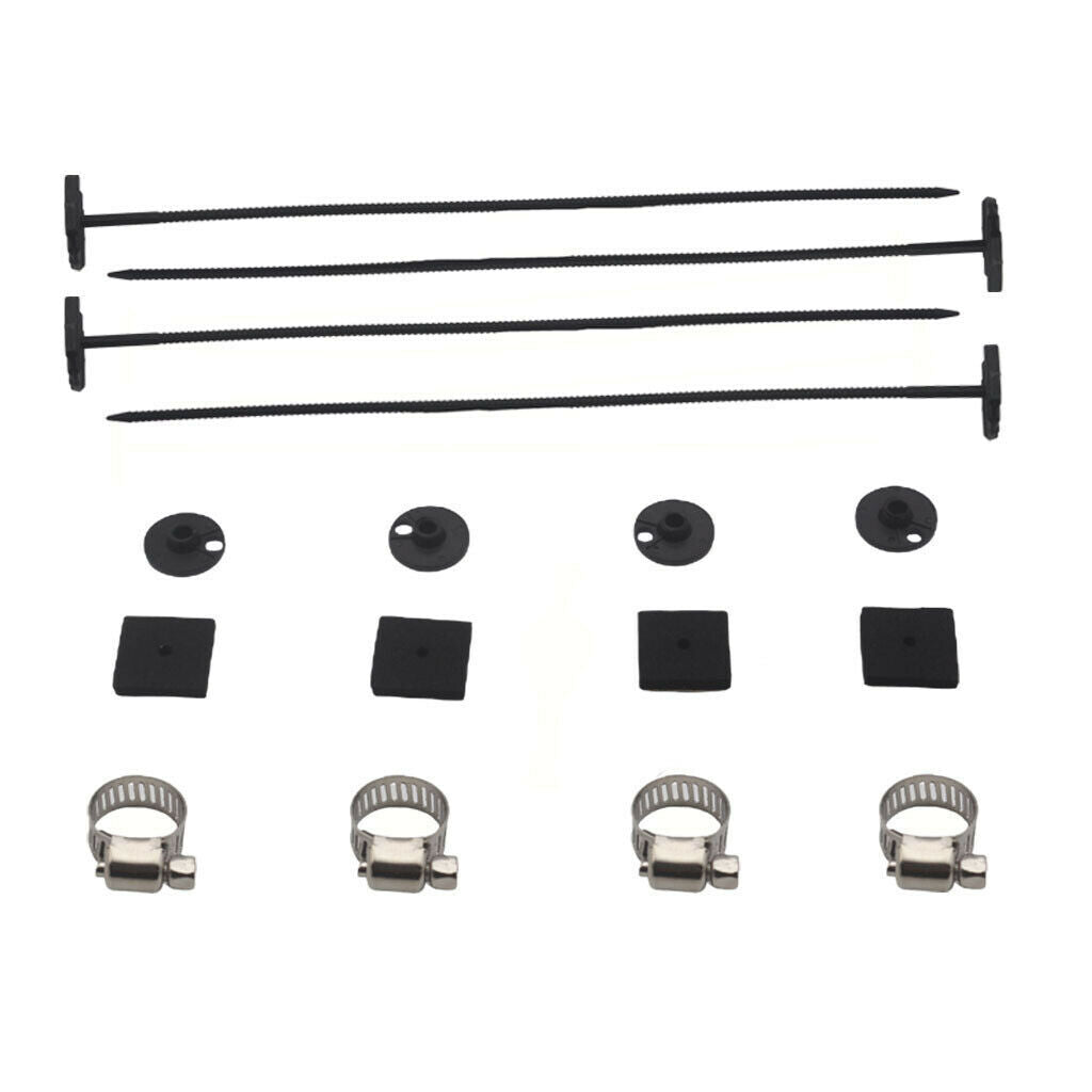 6 Row Car Radiator Remote Aluminum Transmission Oil Cooler + Hose