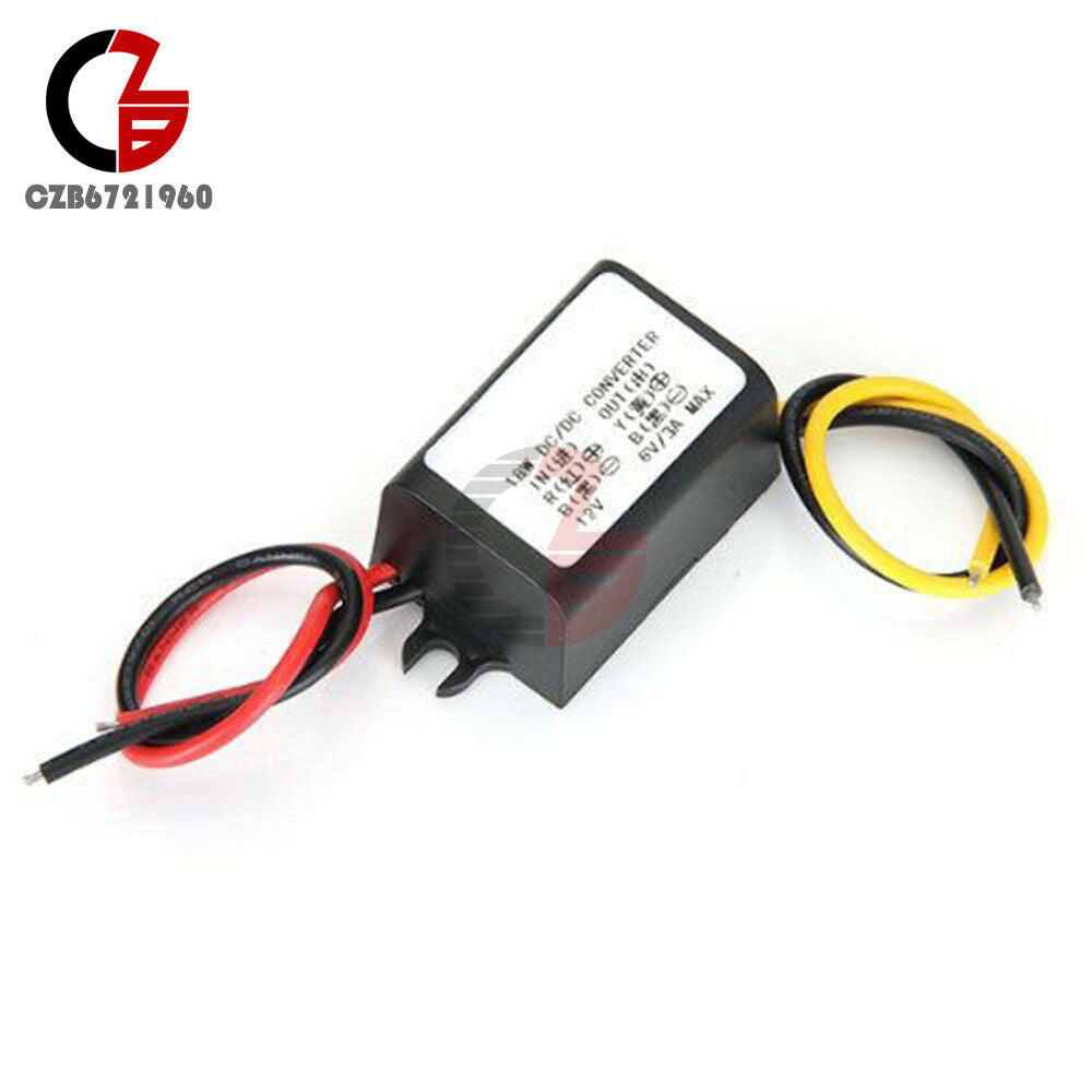 DC-DC 12V to 6V 3A 18W Converter Step down Module Power Supply Adapter Buck