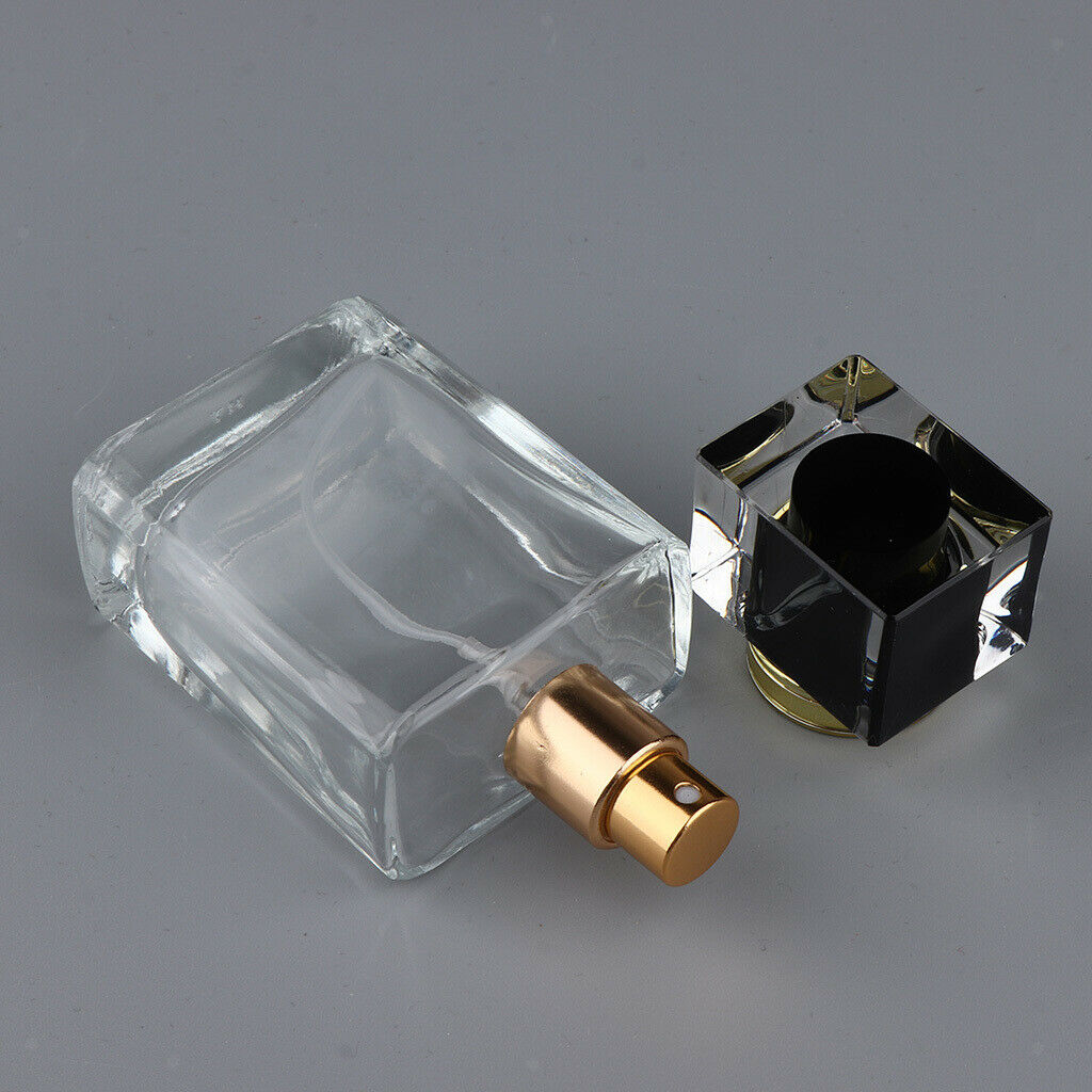 2x Black/Red Sprayer Empty Perfume Fragrance Bottle Aftershave  50ml