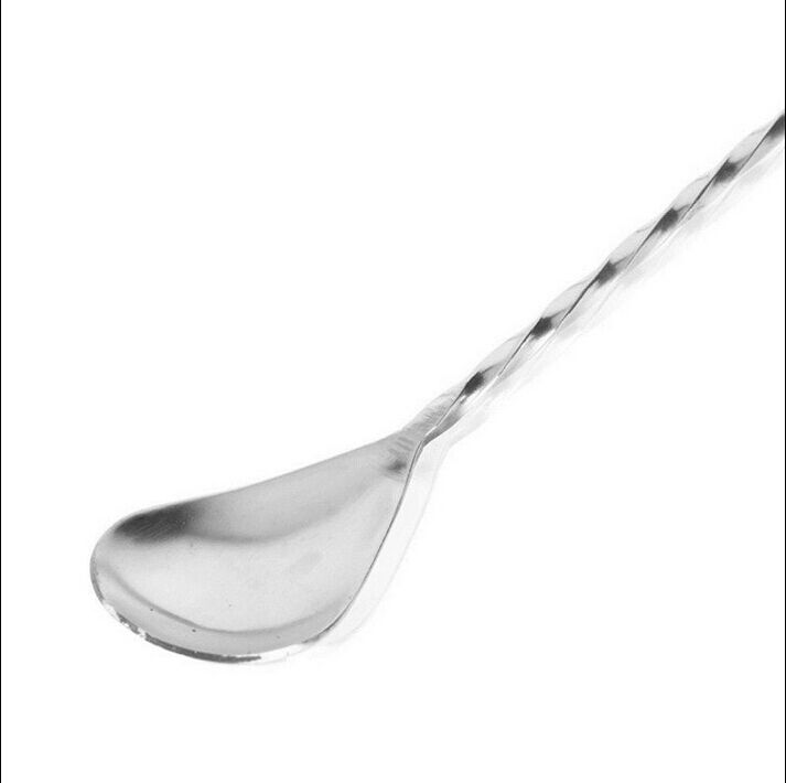Stainless Steel Cocktail Mixer Stirrer Bar Puddle Stirring Spoon Lad.l8