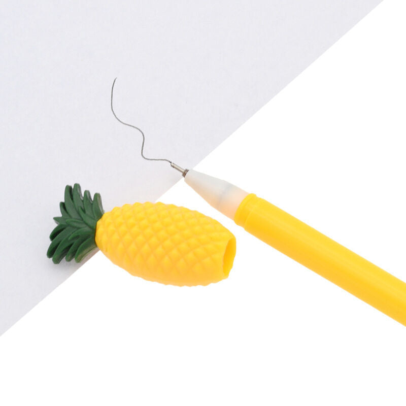 Gel Pen Pineapple Ball Point Pen 2 Pcs Cute Kids Stationery Gifts Color Random