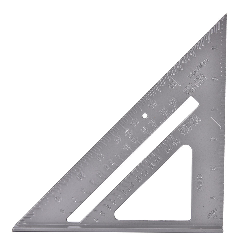 Aluminum Alloy Speed Square Protractor Miter Framing Measurement Carpenter 7" BD