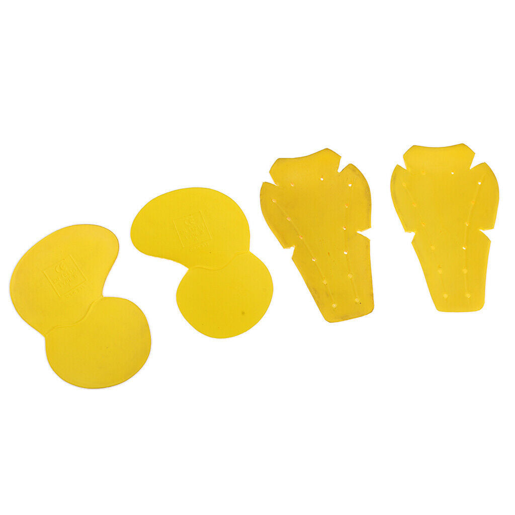 Motorcycle Motocross CE Approved Armour Hip & Knee Protection Pads Yellow
