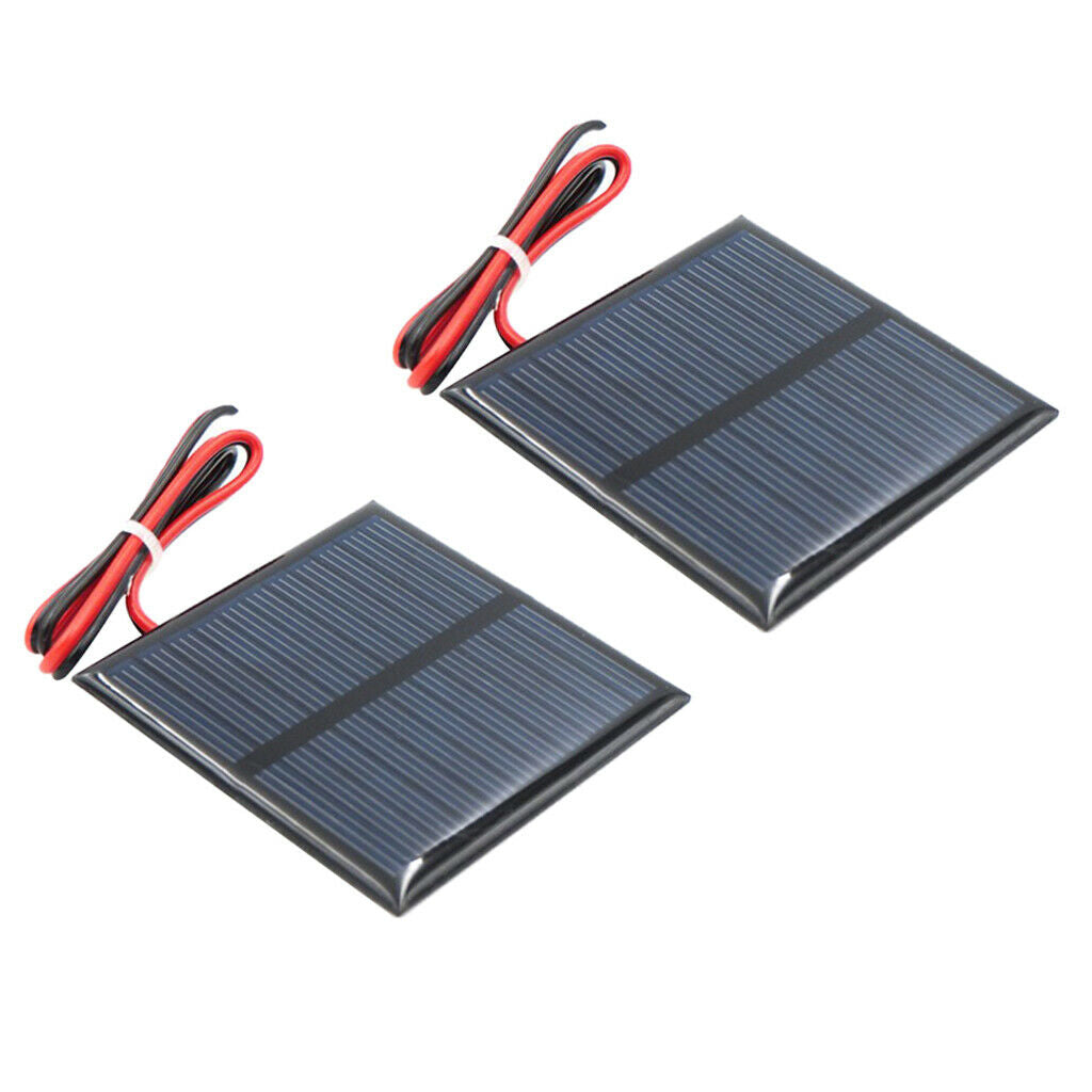 2pcs Mini Solar Panel Polycrystalline Silicon DIY Battery Charger G 5.5V