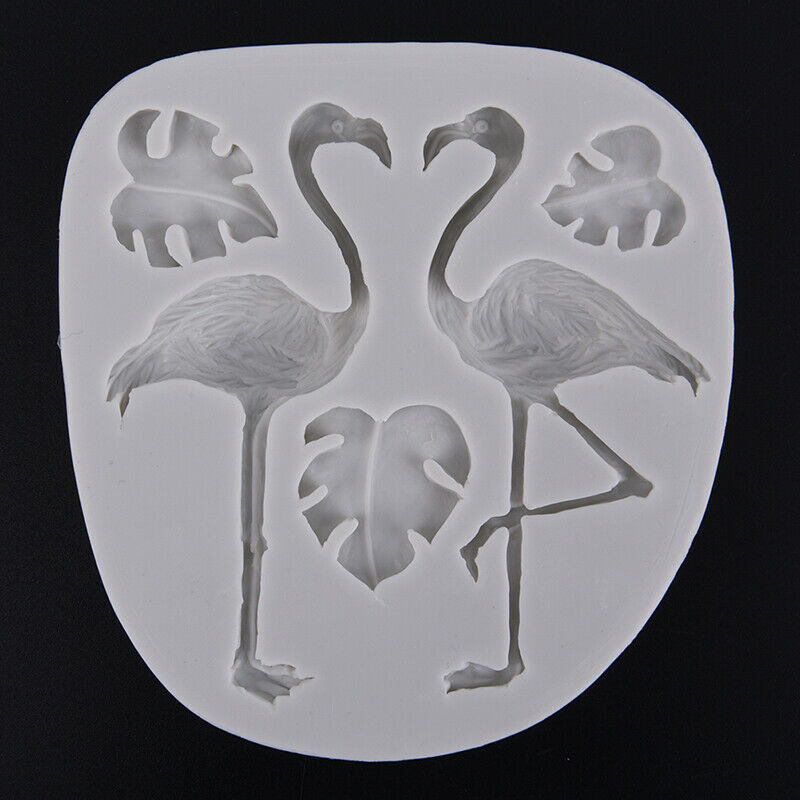 Tortoise Leaf Flamingo Decorating Molds Cake Silicone Mold Chocolate Moul.l8