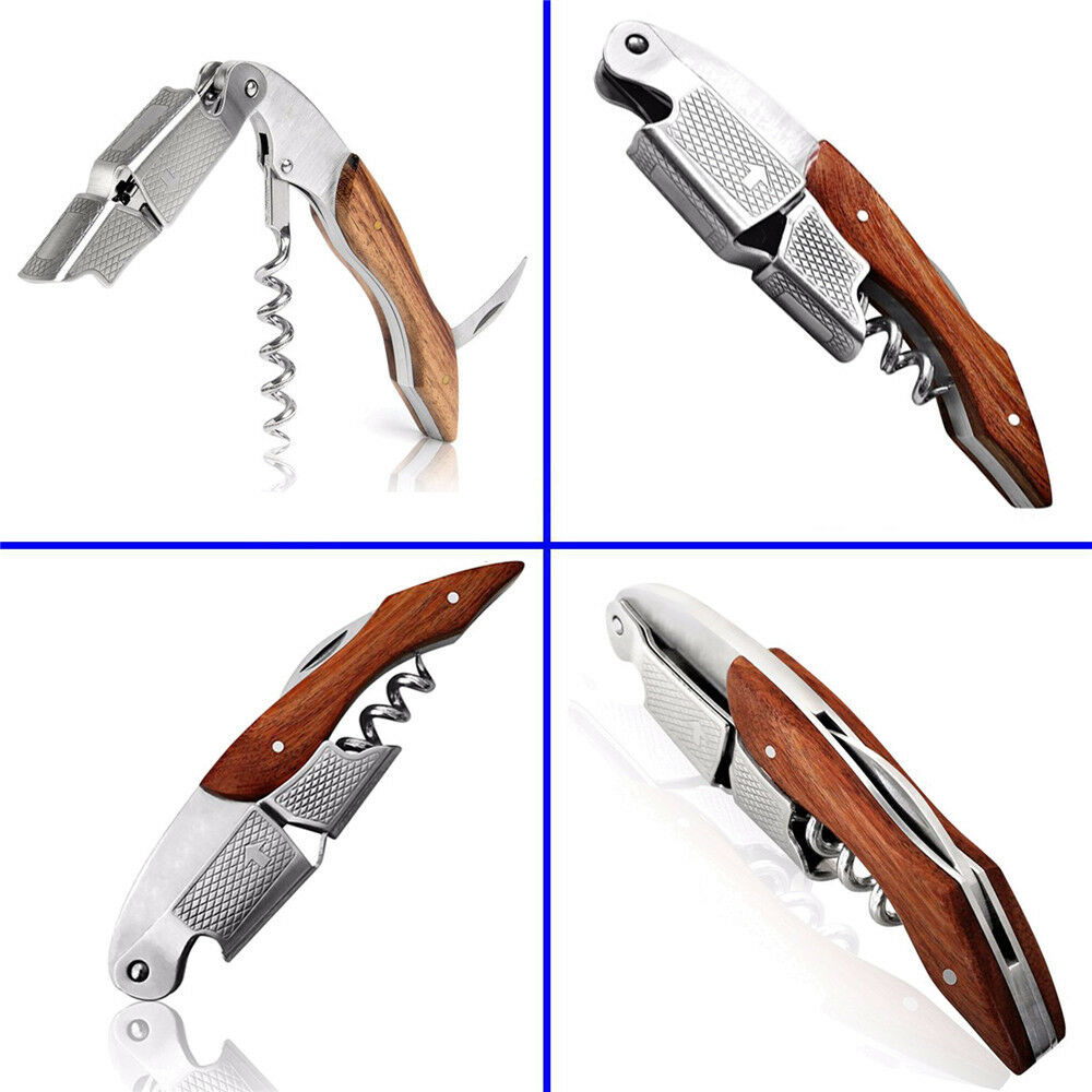 Corkscrew Wine Bottle Opener Grunwerg Double Reach Waiters Friend for Beer Wine