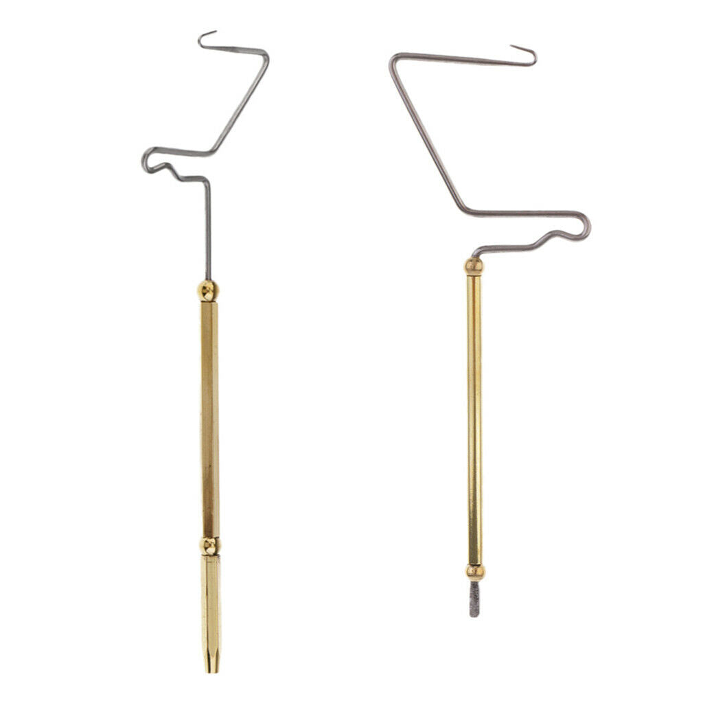 2x Whip Finishers Stainless Steel Brass Fly Fishing Tying Tool, S L
