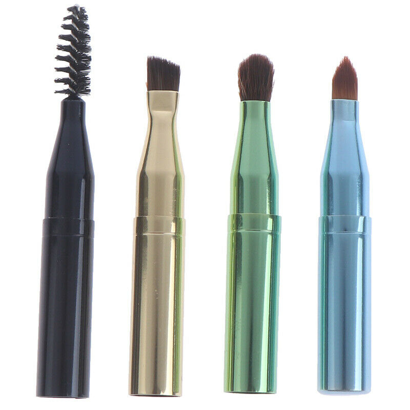 Makeup Brushes 4 Head Makeup Brush Retractable Metal Eye Eyeshadow Brush SetDD