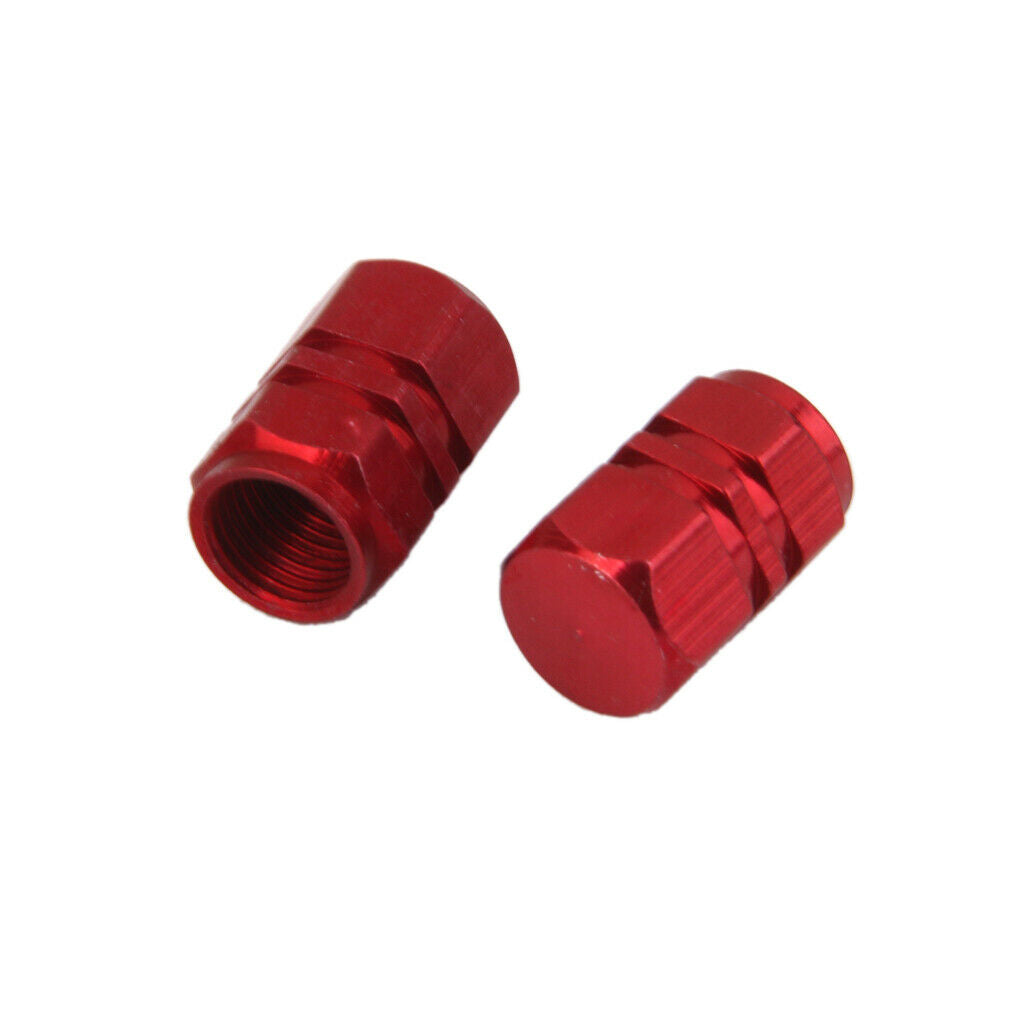 4 Pieces Universal Car Bike Tire Tyre Wheel Rims Stem Air Valve Caps Red