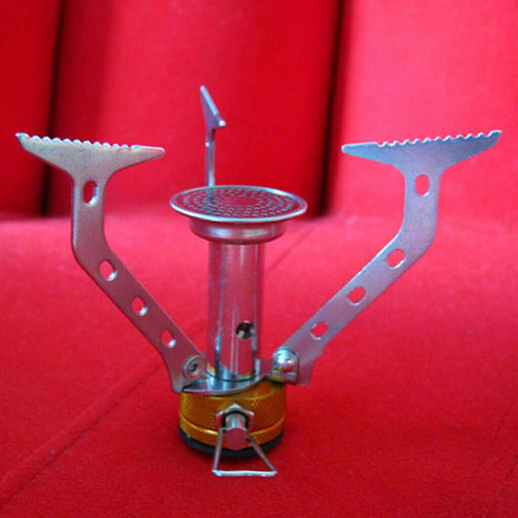 Outdoor Backpacking Canister Travel Camping Stove Burner Folding Bracket