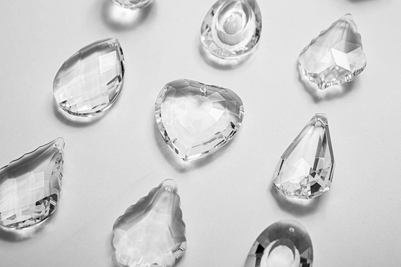 15pcs Clear Crystal Chandelier Pendants Balls Prisms Sun Catcher Crystal Prisms