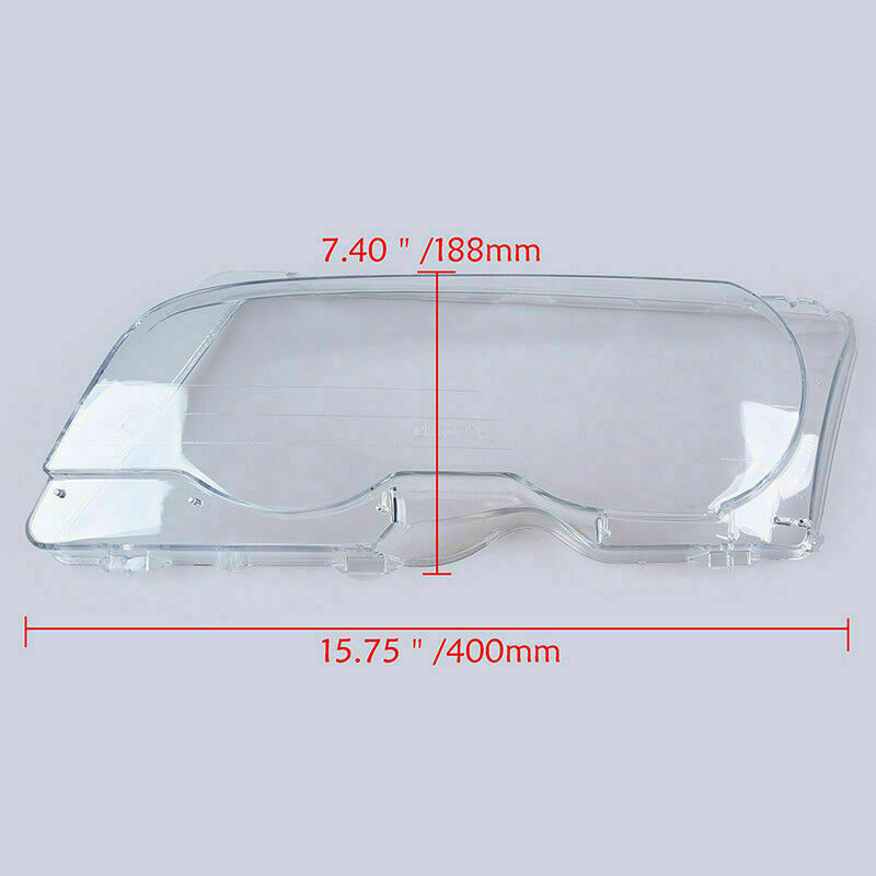 For 2000-03 BMW E46 M3 328ci 330ci 2D Left Side Headlight Clear Lens Shell Cover