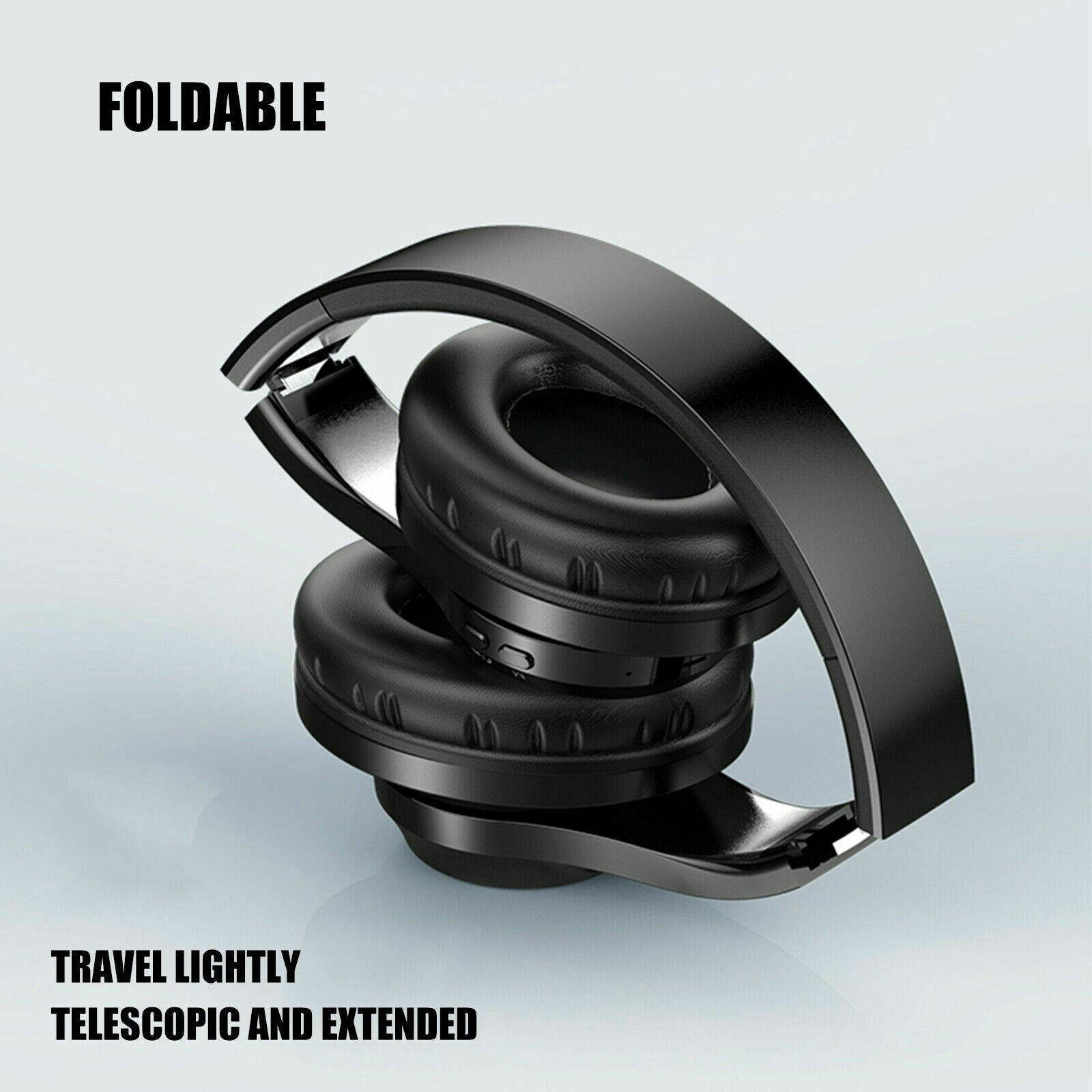 Wireless Bluetooth 5.0 Headphones Over Ear HD Stereo Headsets Foldable Earphones