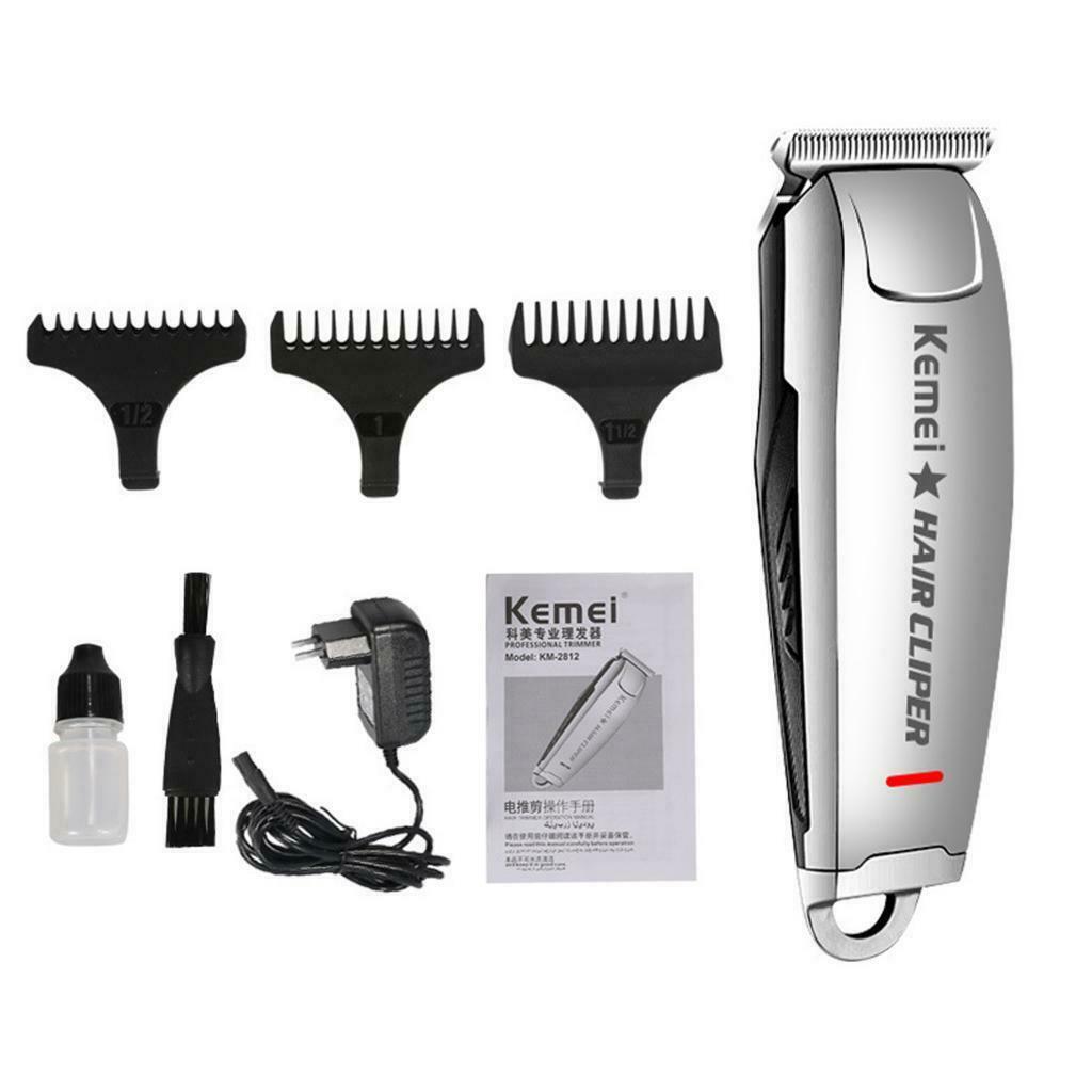 KM-2812 10W Electric Cordless Hair Styling Clipper Trimmer Cut Kit For Men