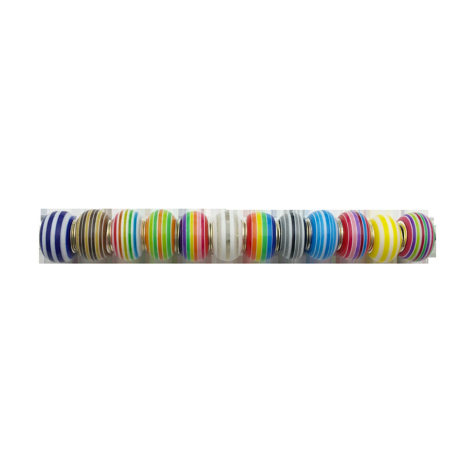 60 PCS DIY Beads Kids Craft Jewellery Making String Bead Round DIY Necklace