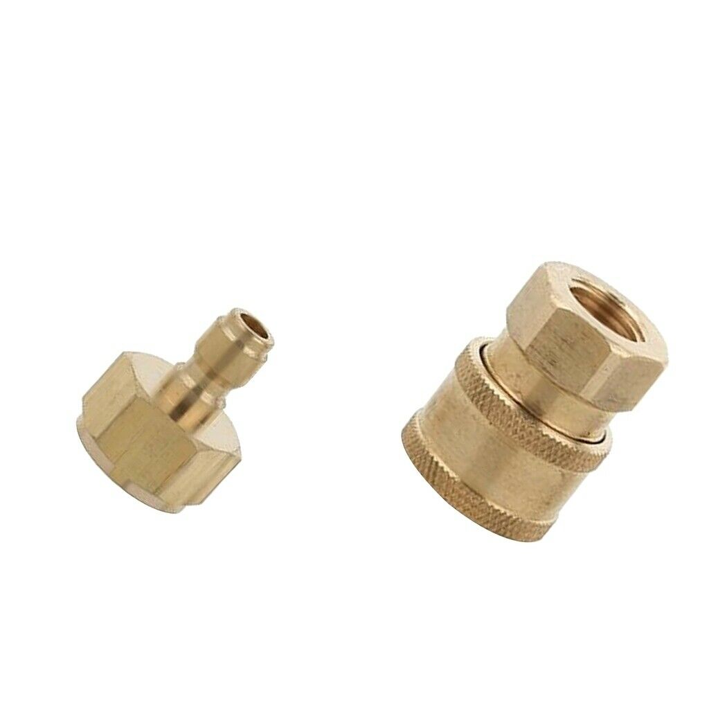 2pc Brass Pressure Washer Quick Release Connectors Garden Hose Watering