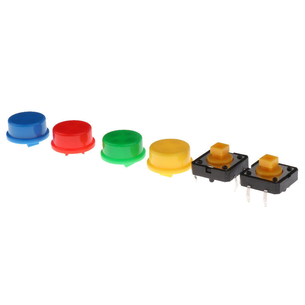 25Pcs 12x12x7.3mm Tact Tactile Push Button Momentary PCB Switch