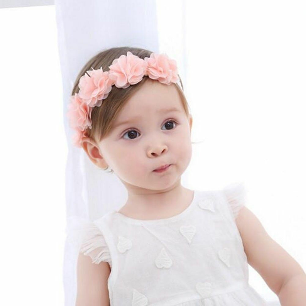 Cute Baby Girl Toddler Lace Flower Hair Band Headwear Kids Headband Accessory