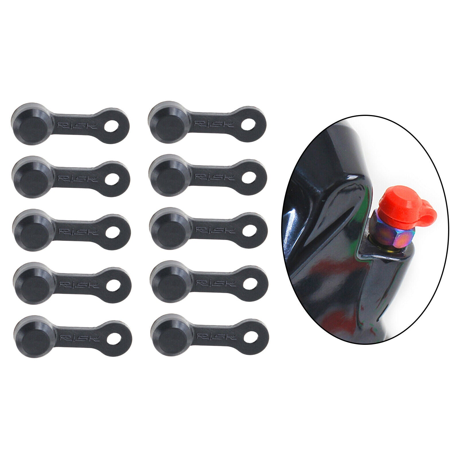 Brake Bleed Nipple Cap Bike Screw Caps Rubber Dust Cover Motorbike Black