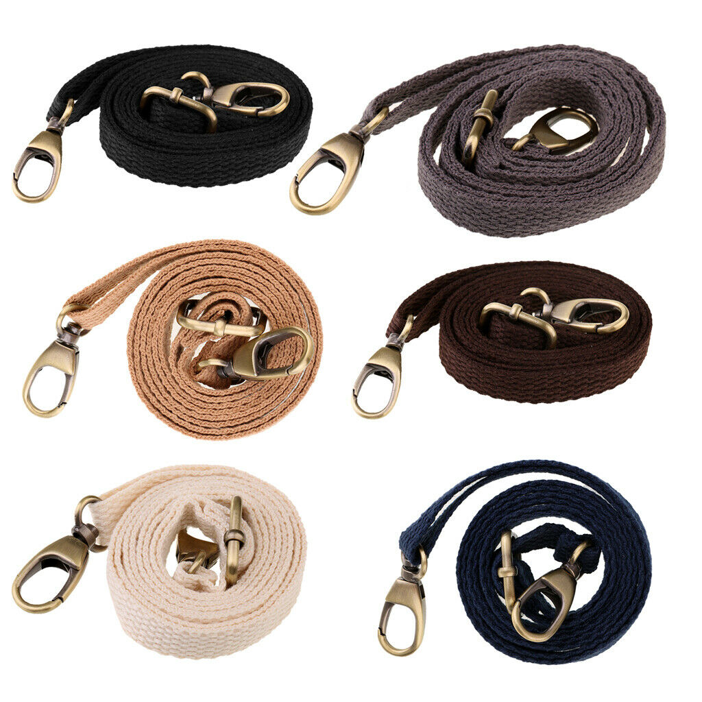 2x Adjustable Canvas School Students Shoulder Bag Strap Handle Replacements