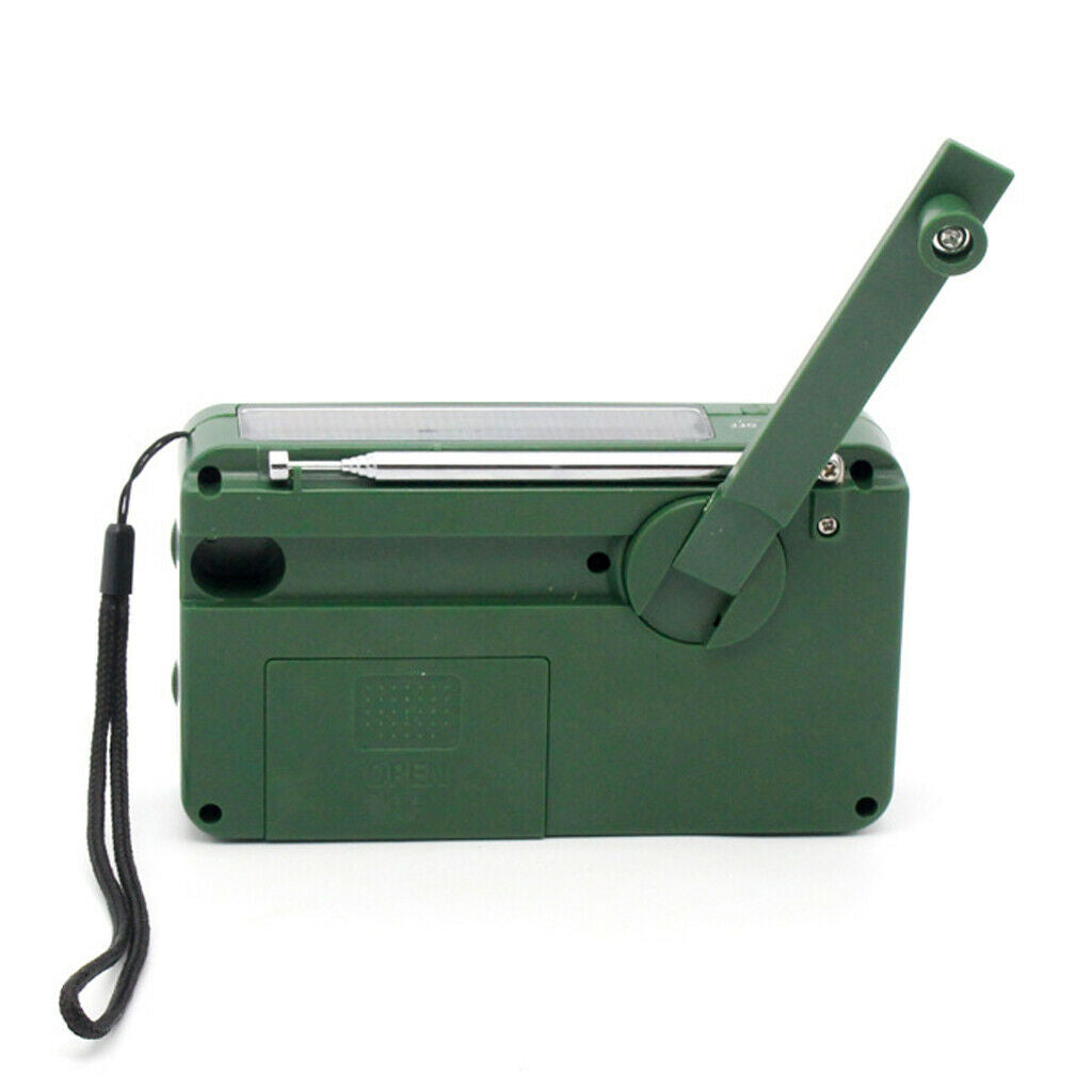 Emergency Weather Radio AM/FM/Siren Radios Solar Hand Crank Self Powered & LED