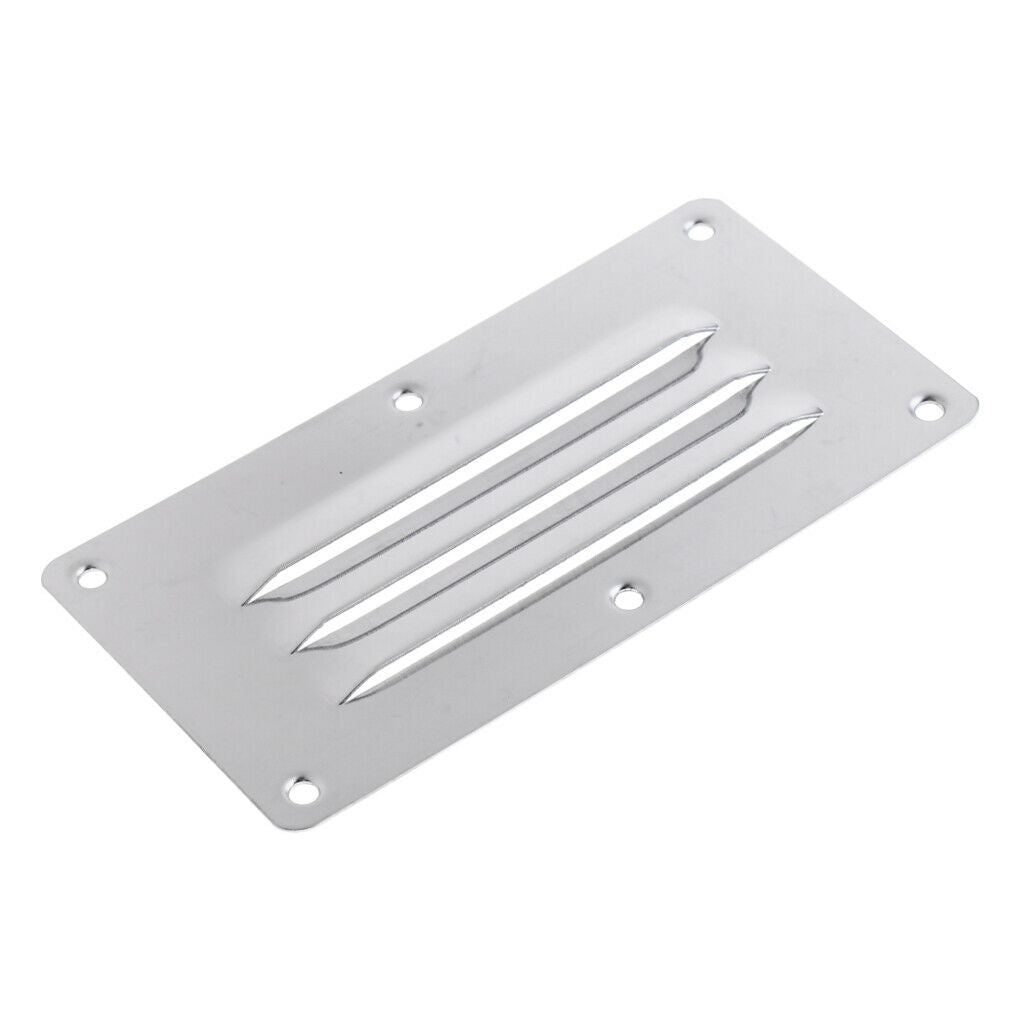 Boat Louver Vent Cover 3 Slot Ventilation - Marine 304 Stainless Steel