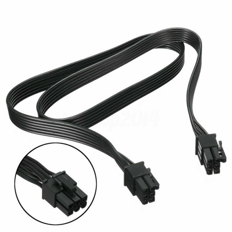 10X 18AWG 6Pin Male to 6Pin Male PCI-E Video Graphics Card Power Adapter Cable