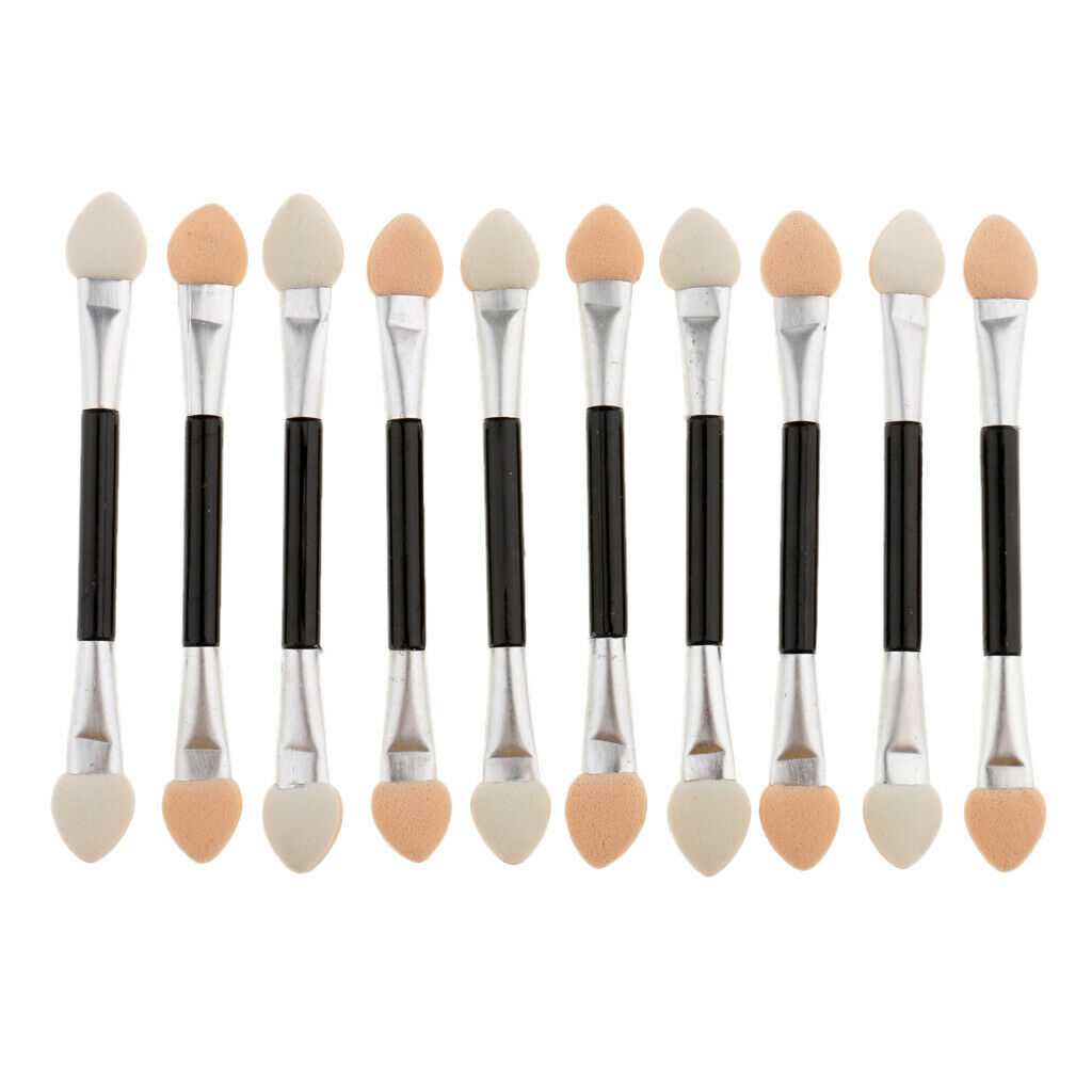 Dual Sided Eyeshadow Lip Nail Art Brush Sponge Tips Makeup Applicators 30 Pieces