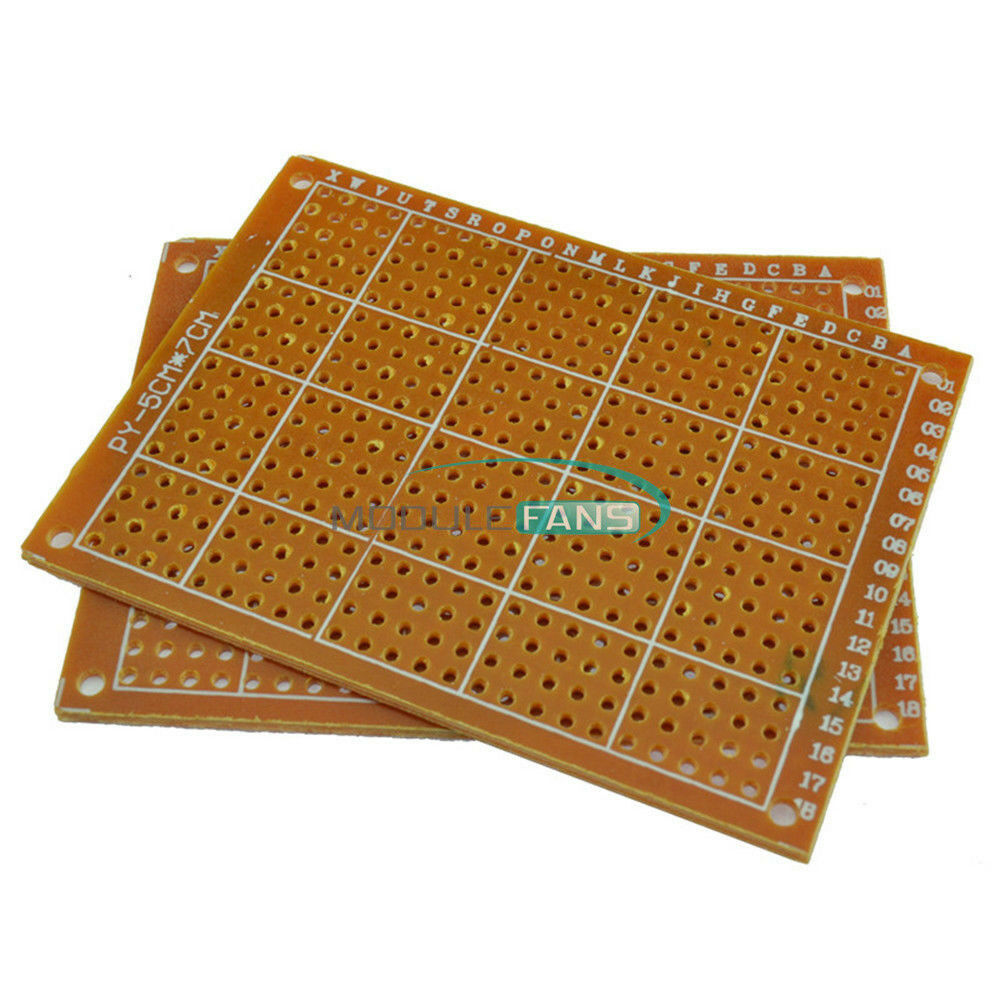 20PCS DIY Prototype Paper PCB Board Universal 5x7cm  5*7cm Circuit Breadboard