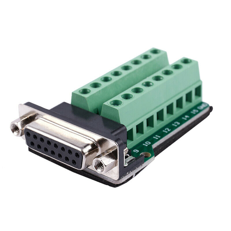 DB15 D-SUB VGA 15pin Female Adapter Jack Terminal Breakout PCB Board P9F9F9