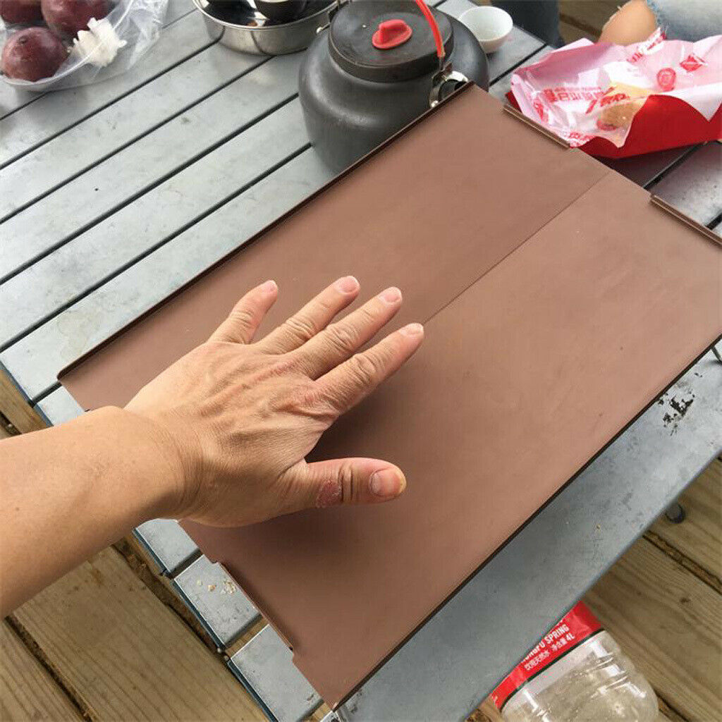Small Lightweight Aluminum Folding Outdoor Camping Table + Storage Bag Red