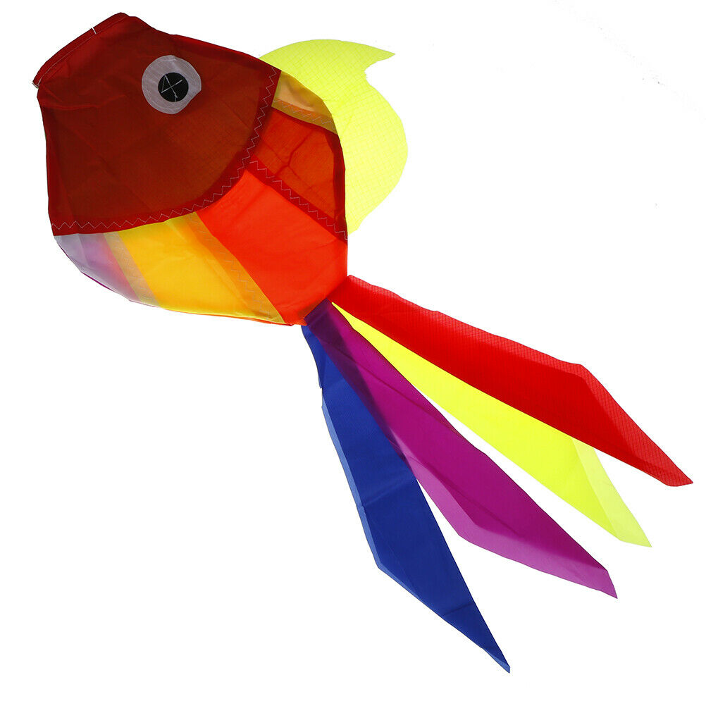Rainbow Fish Kite Windsock Outdoor Garden Decor Kids Line Laundry Kids T .l8