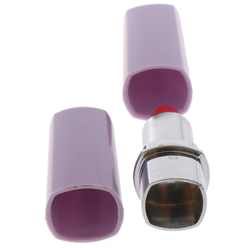 1pc Cute Secret Lipstick Shaped Stash Pills Box Holder Medicine Organizer.l8