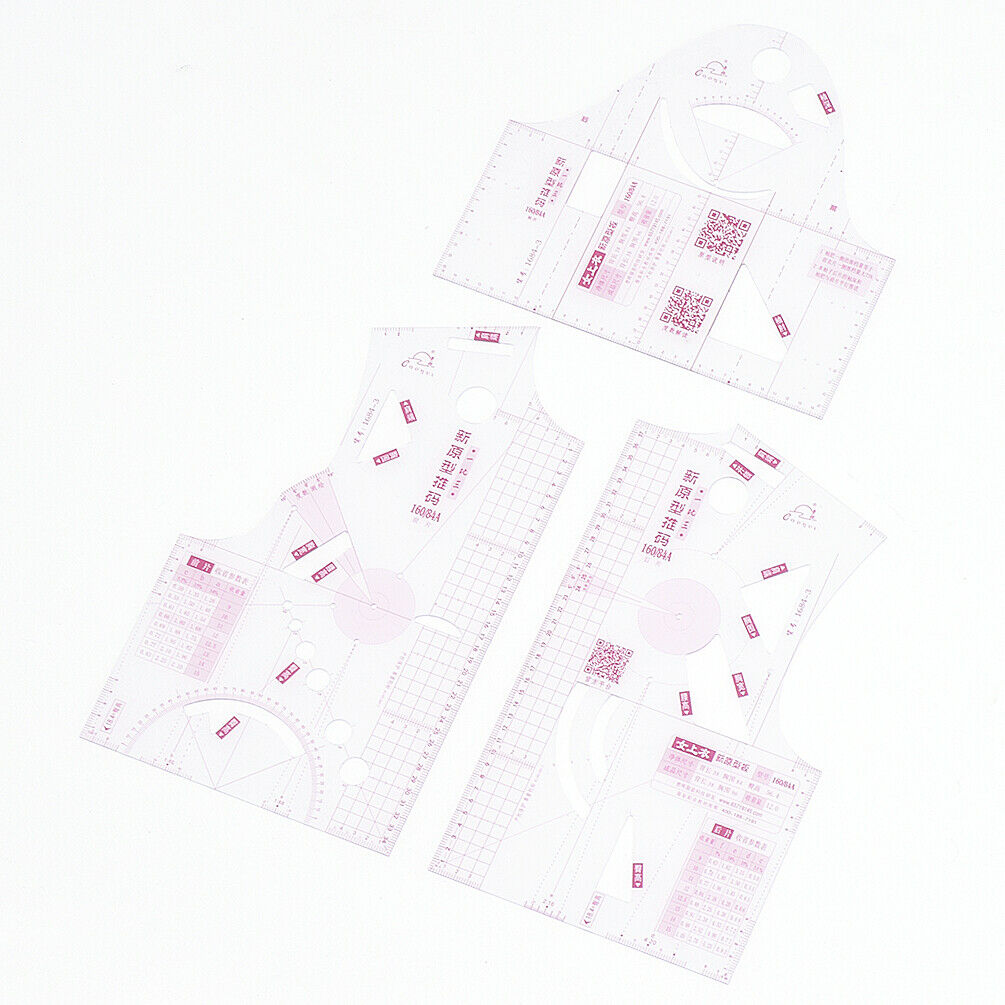 1:3 Transparent Women Design Template RulerClothing Drafting Prototype Tool DIY