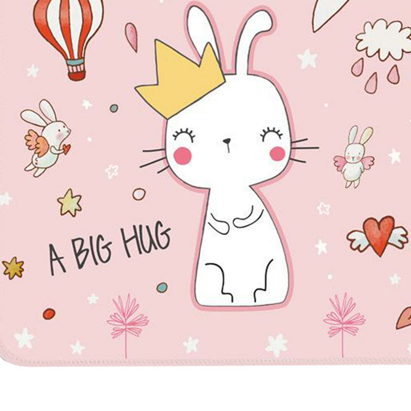 Elegant 10W Wireless Qi Certified Fast Charger Mouse Pad Rabbit