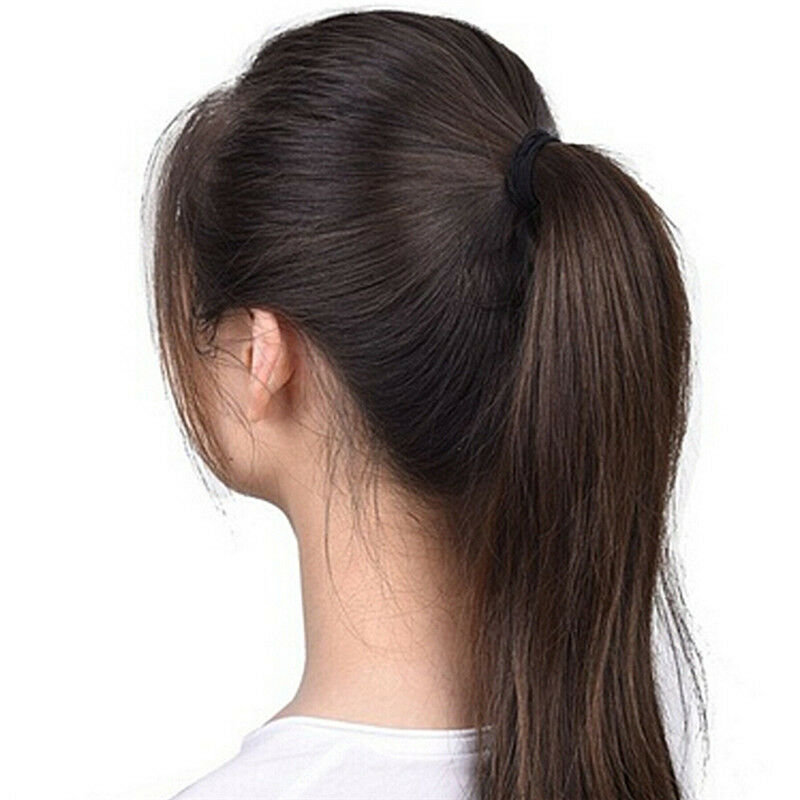 40X Black Elastic Rope Ring Hairband Women Girl Hair Band Tie Ponytail Ho.l8