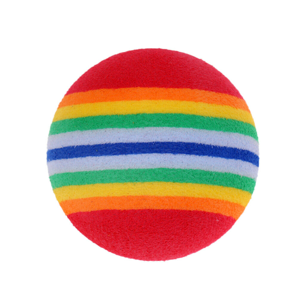 6 Pieces Light Soft Foam Rainbow Color Indoor Practice Golf Training Balls
