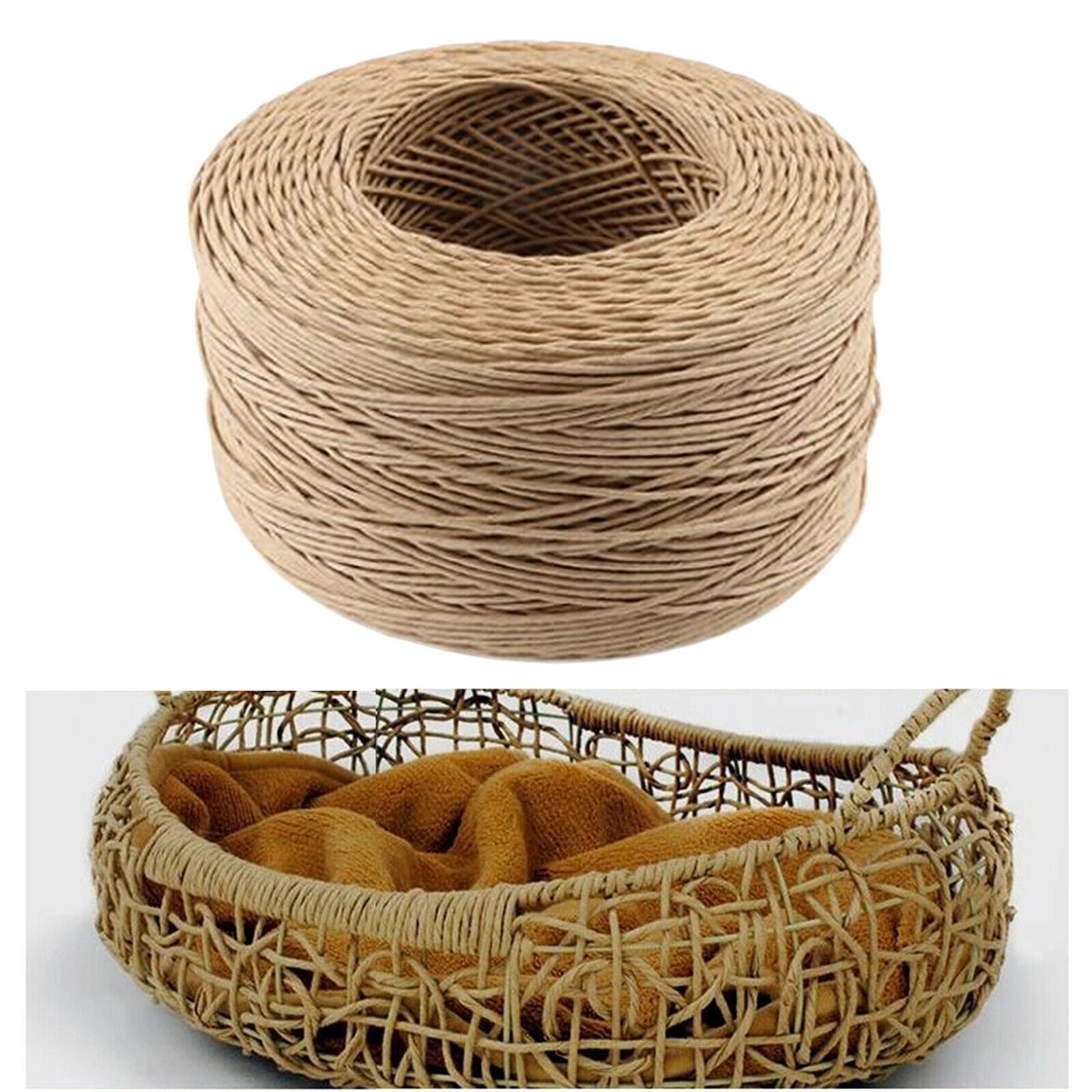 650m Raffia Paper Yarn Natural Twine String Gift Wrapping Decoration Weaving