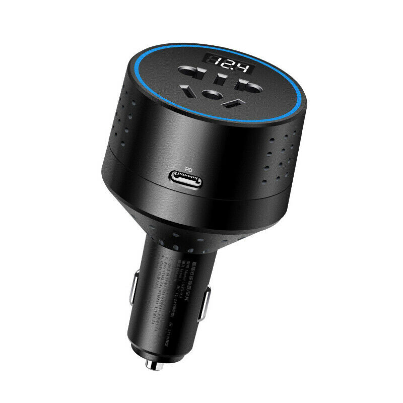 12v 24v to 110v 220v Socket Inverter 3.1A Car Quick Charge USB Port Mobile Phone
