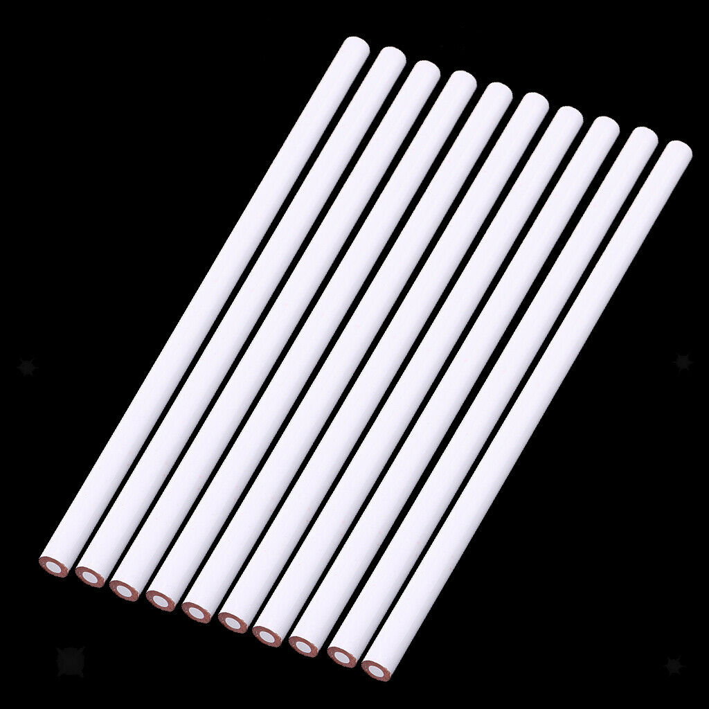 10x China Marker White Wax Pencil Writing Tools Stationery Kid's for Fabric