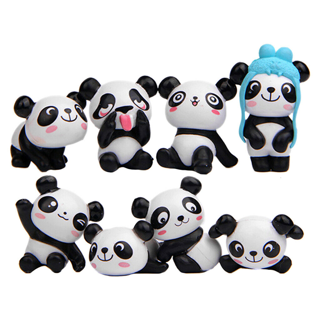 set of 8 Panda Refrigerator Magnet Kitchen Fridge Stickers Map Decor Gifts