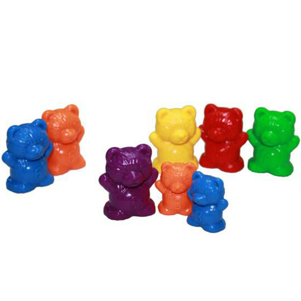 120pcs Educational Cash Toys, Bear Family Counter Set, Kindergarten
